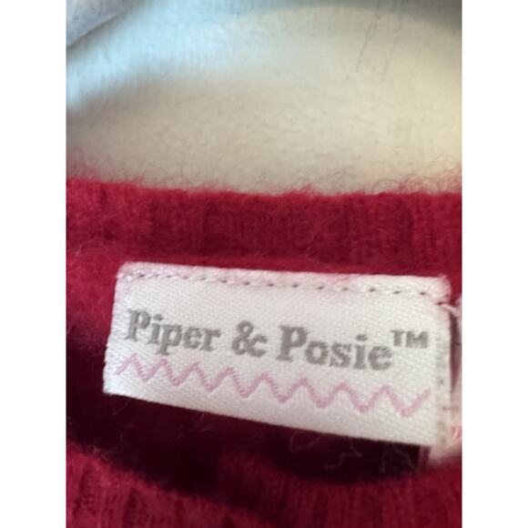 Piper & Poise Cableknit 100% Cashmere Cardigan Baby Sz 24 Months - Picture 3 of 11